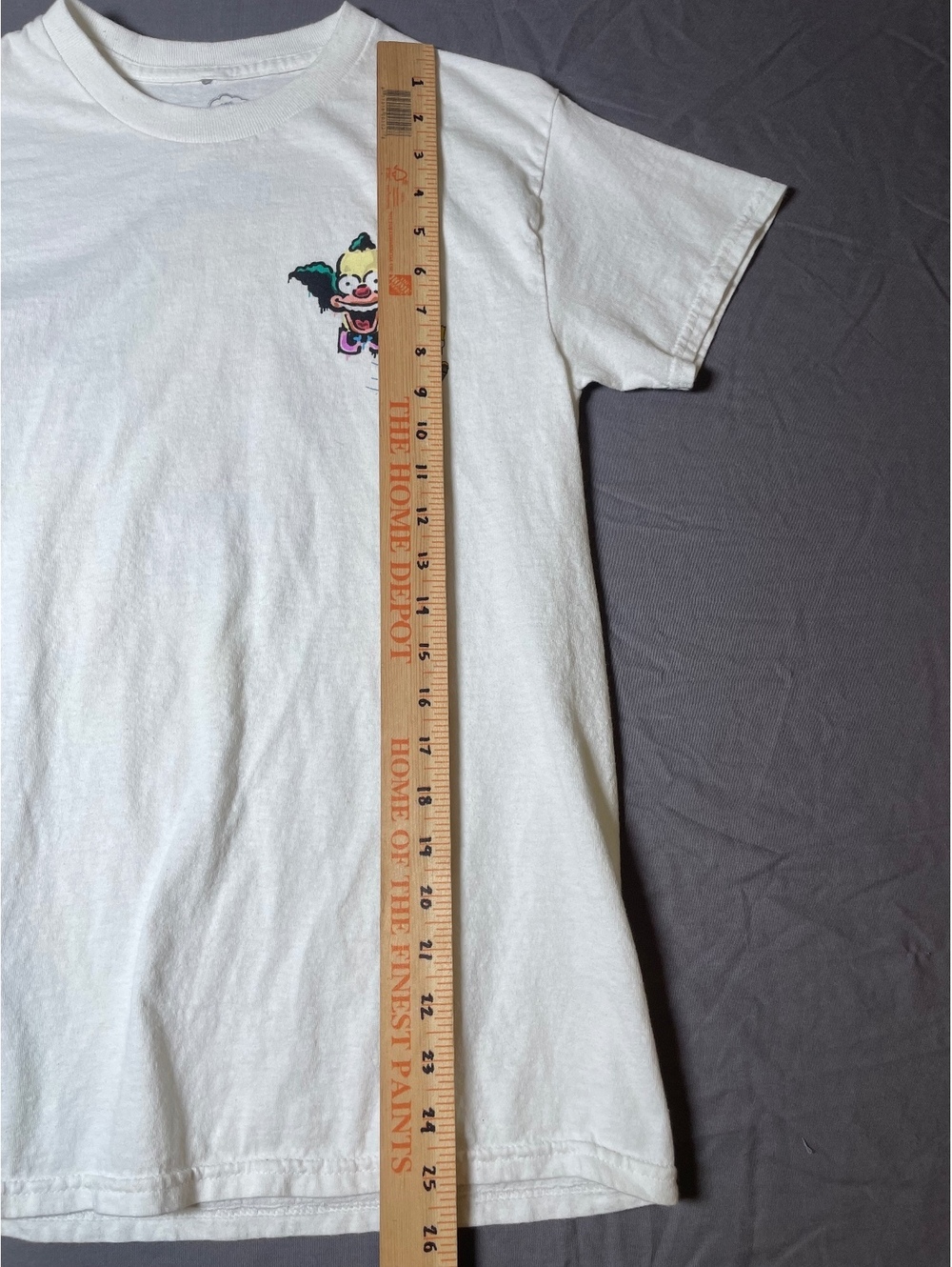 The Simpsons 90s Krusty The Clown and Bart White Graphic Tee Womens Small- 146 - Picture 6 of 7